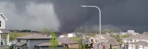 Tornado touches down in town near Omaha Nebraska