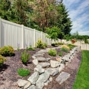 Fence landscaping